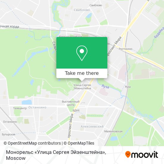 Монорельс «Улица Сергея Эйзенштейна» map