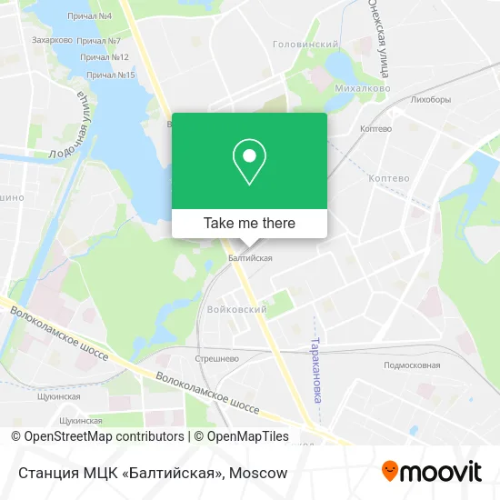 Станция МЦК «Балтийская» map