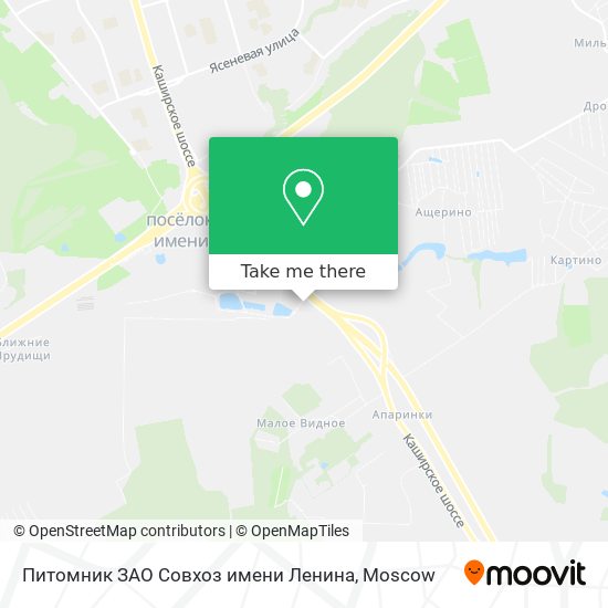 Питомник ЗАО   Совхоз имени Ленина map