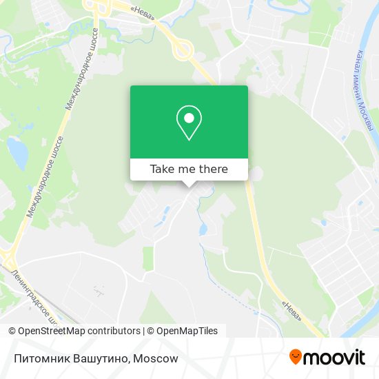 Питомник Вашутино map