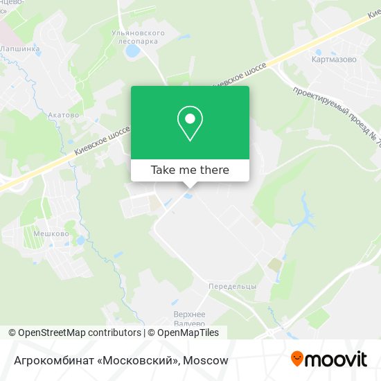 Агрокомбинат «Московский» map