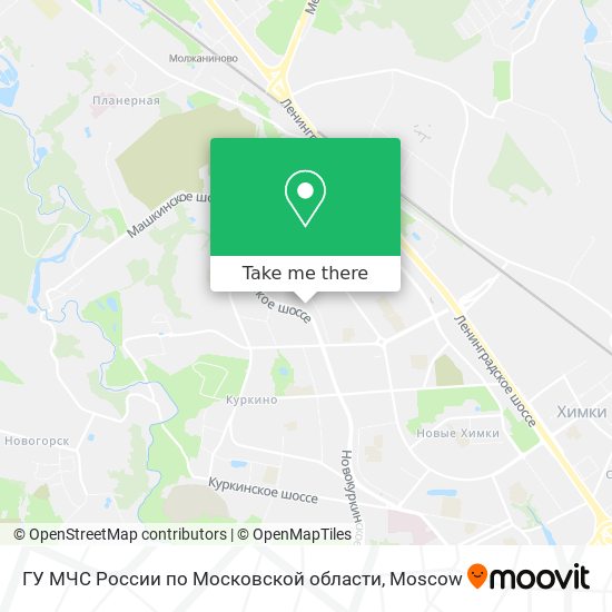 ГУ МЧС России по Московской области map