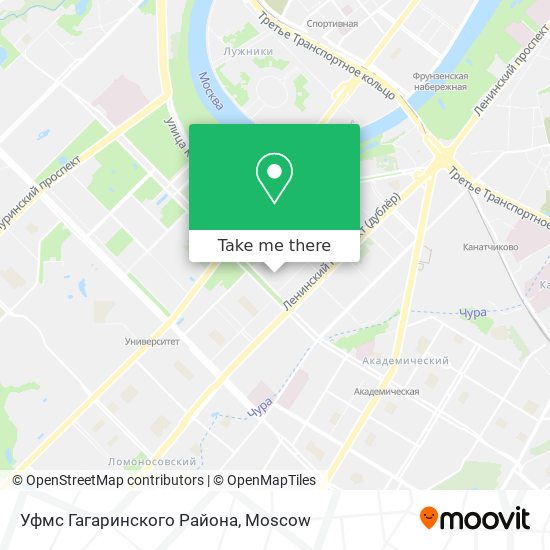 Уфмс Гагаринского Района map