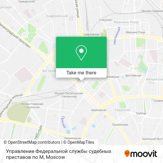Управление Федеральной службы судебных приставов по М map
