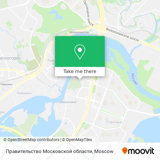Правительство Московской области map