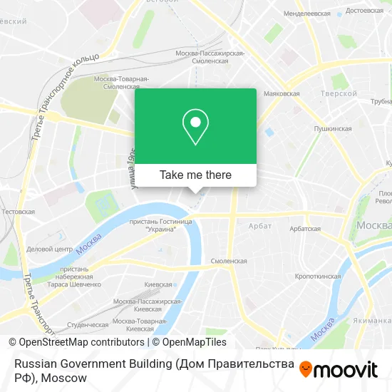 Russian Government Building (Дом Правительства РФ) map