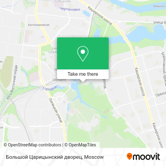 Большой Царицынский дворец map