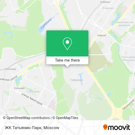 ЖК Татьянин Парк map