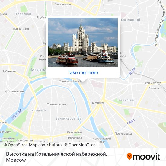 Высотка на Котельнической набережной map