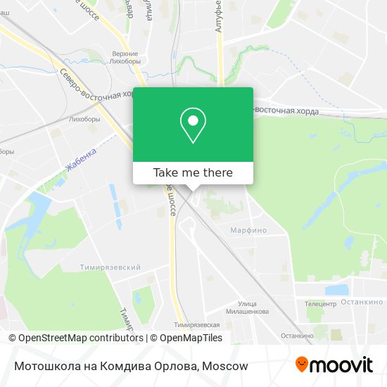 Мотошкола на Комдива Орлова map