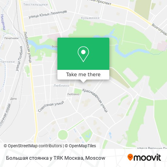 Большая стоянка у ТЯК Москва map