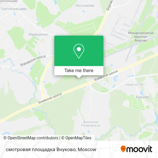 смотровая площадка Внуково map