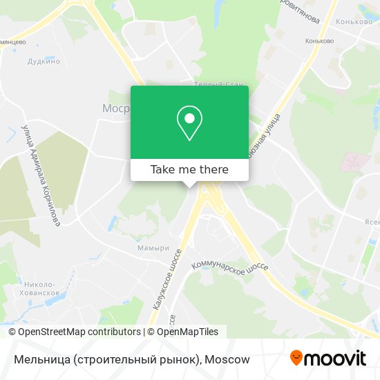 Мельница (строительный рынок) map