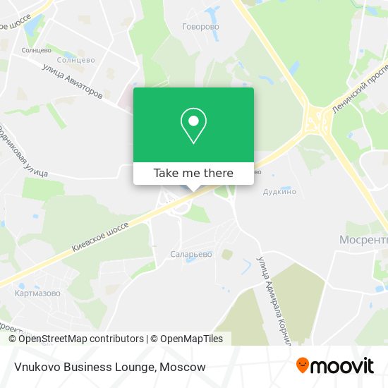 Vnukovo Business Lounge map