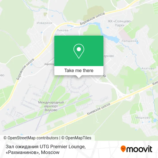 Зал ожидания UTG Premier Lounge, «Рахманинов» map