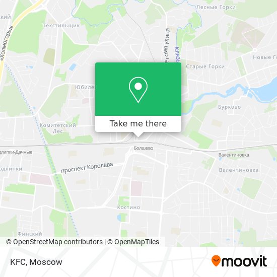 KFC map