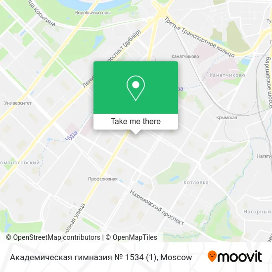 Академическая гимназия № 1534 map