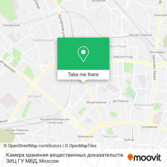 Камера хранения вещественных доказательств ЗИЦ ГУ МВД map
