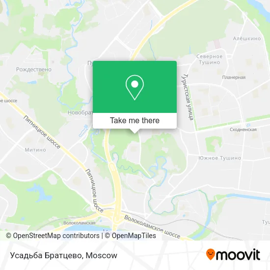 Усадьба Братцево map