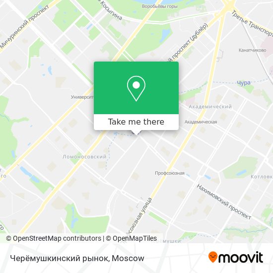 Черёмушкинский рынок map