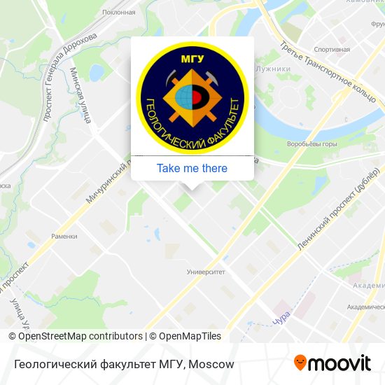 Геологический факультет МГУ map