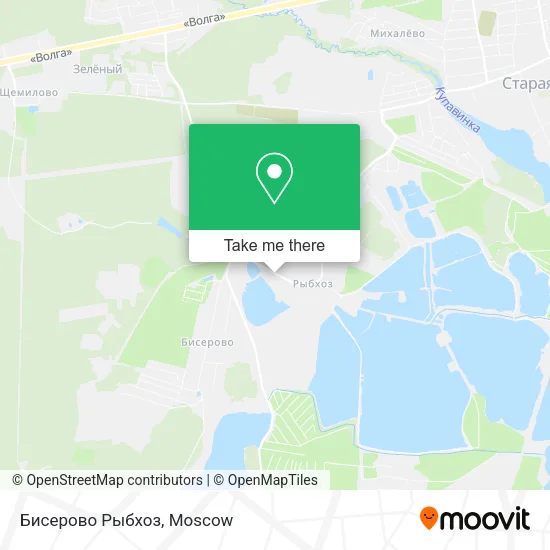 Бисерово Рыбхоз map