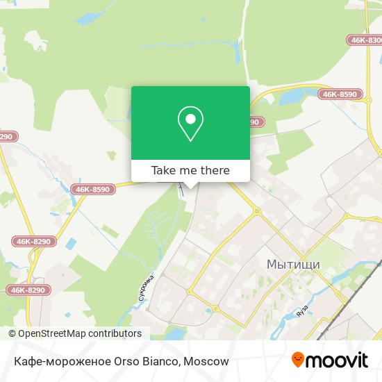 Кафе-мороженое  Orso Bianco map