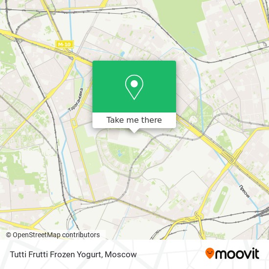 Tutti Frutti Frozen Yogurt map