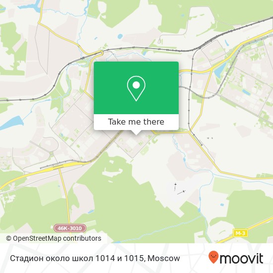 Стадион около школ 1014 и 1015 map