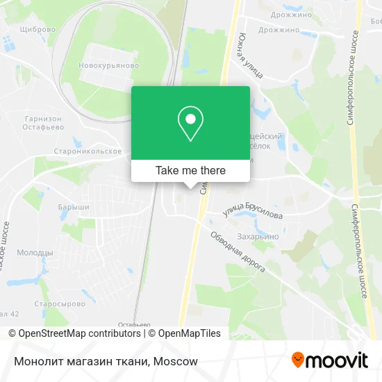Монолит  магазин ткани map
