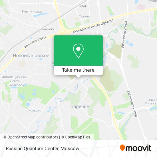 Russian Quantum Center map