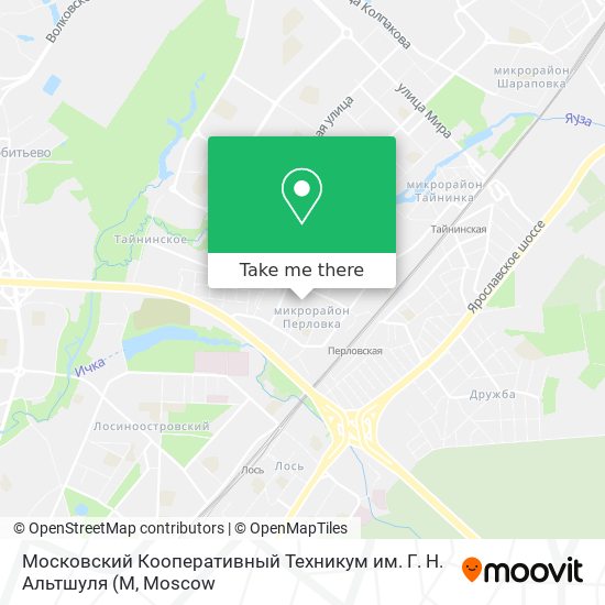 Московский Кооперативный Техникум им. Г. Н. Альтшуля map