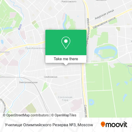 Училище Олимпийского Резерва №3 map