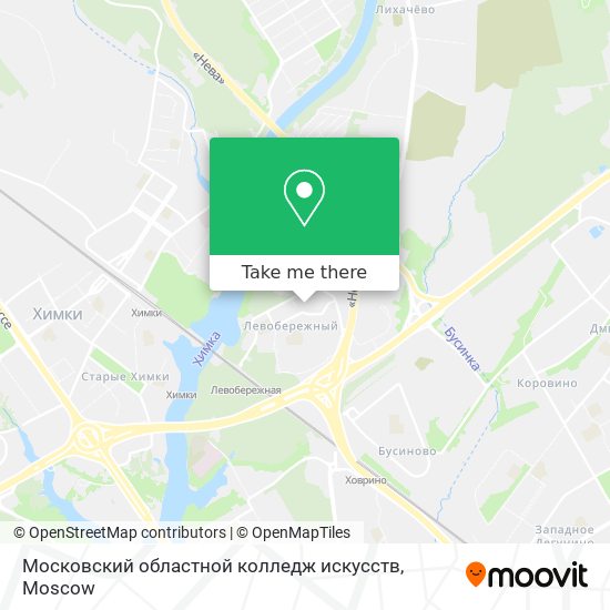 Московский областной колледж искусств map
