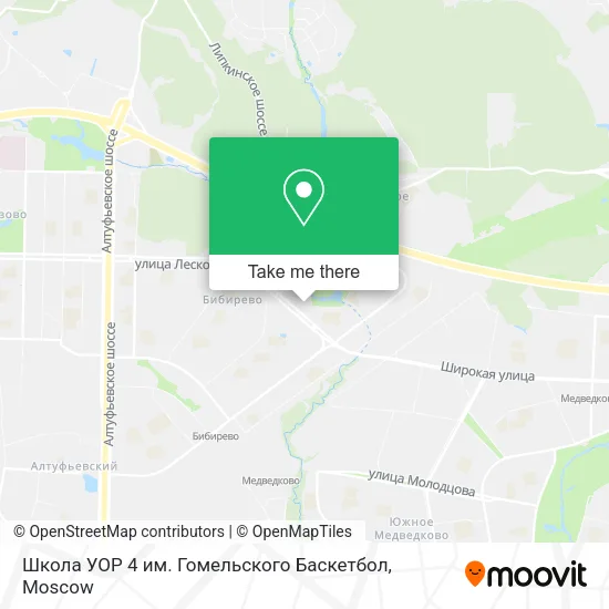 Школа УОР 4 им. Гомельского Баскетбол map