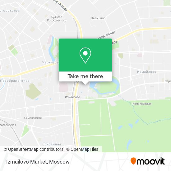 Izmailovo Market map