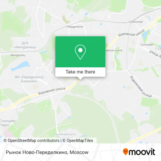 Рынок Ново-Переделкино map