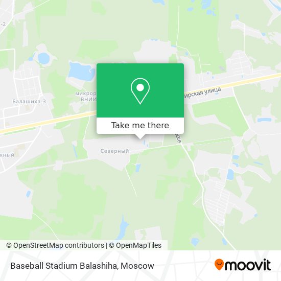 Baseball Stadium Balashiha map