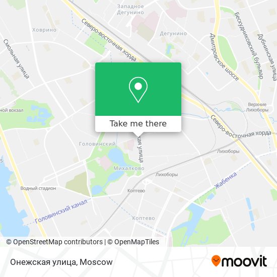 Онежская улица map