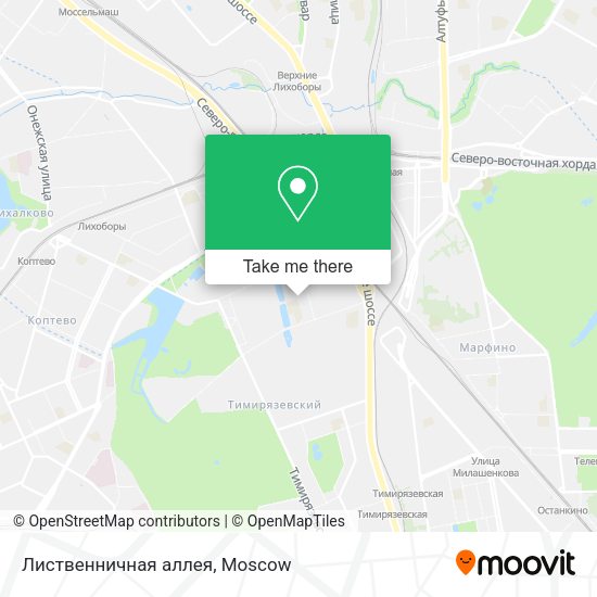 Лиственничная аллея map