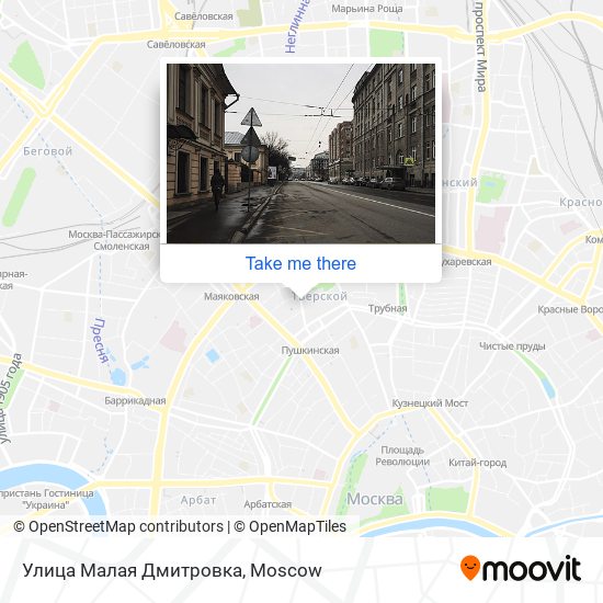 Улица Малая Дмитровка map