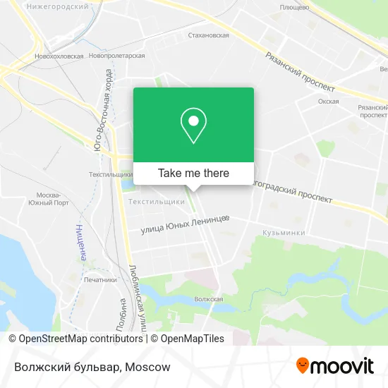 Волжский бульвар map