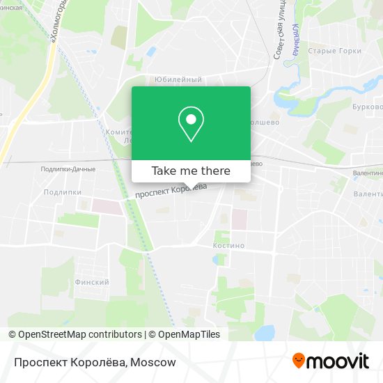 Проспект Королёва map