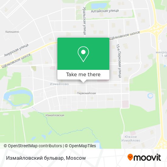 Измайловский бульвар map
