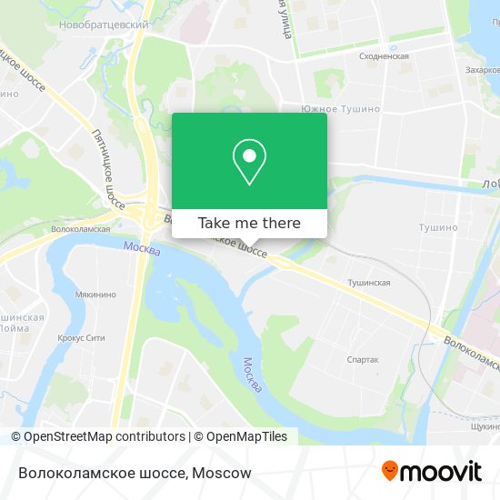 Волоколамское шоссе map
