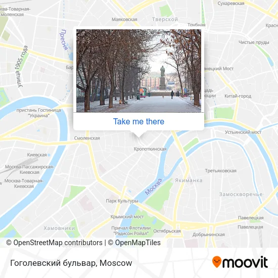 Гоголевский бульвар map