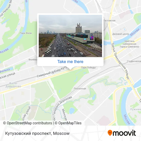 Кутузовский проспект map