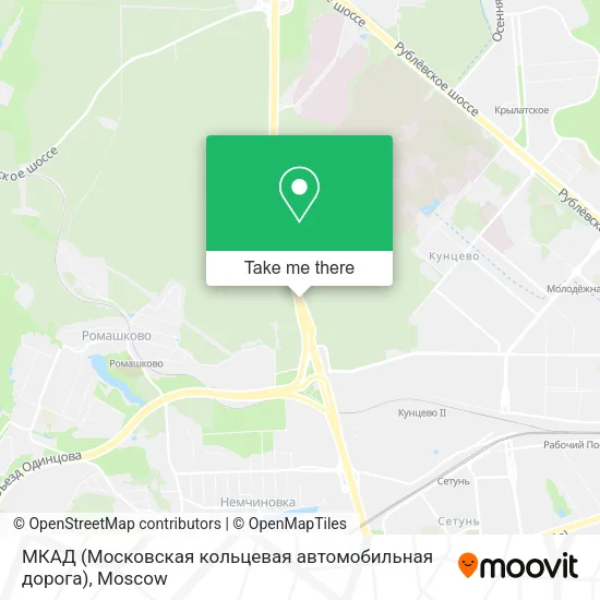МКАД (Московская кольцевая автомобильная дорога) map