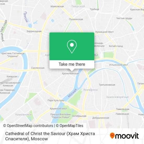 Cathedral of Christ the Saviour (Храм Христа Спасителя) map