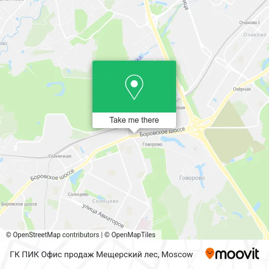 ГК ПИК Офис продаж  Мещерский лес map
